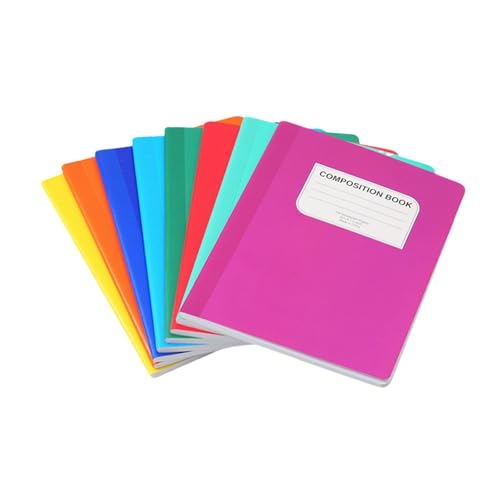 Oshhni 8Pcs B5 Notebook Hardcover Dickes Papier Notizblock für Frauen Mädchen Student Studie Schule Schreiben, Einfarbig von Oshhni