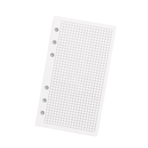 Oshhni A6-Planer-Nachfüllpapier, 6-Loch-Tagebucheinlagen, loses für A6-Ordner, Besprechungsunterlagen, Netz Oshhni A6-Planer-Nachfüllpapier, 6-Loch-Tagebucheinlagen, loses für A6-Ordner, Besprechungsunterlagen, Netz von Oshhni
