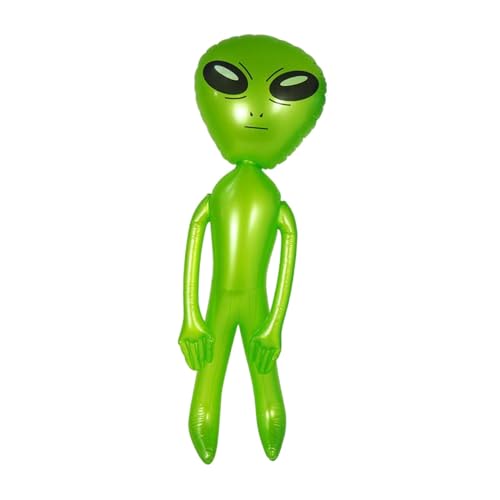 Aufblasbarer Alien, Spielzeug für Erwachsene, Kinder, zum Aufblasen von Alien-Spielzeug, PVC-aufblasbare Puppe, Alien-Ballon für Halloween, Bar, Grün von Oshhni