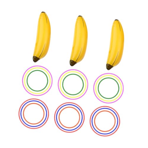 Oshhni Aufblasbares Bananenring -Wurf Game Swimming Pool Spielzeug Junggeselle Party für Hof, 3 Aufblasbare Bananen Oshhni Aufblasbares Bananenring -Wurf Game Swimming Pool Spielzeug Junggeselle Party für Hof, 3 Aufblasbare Bananen von Oshhni