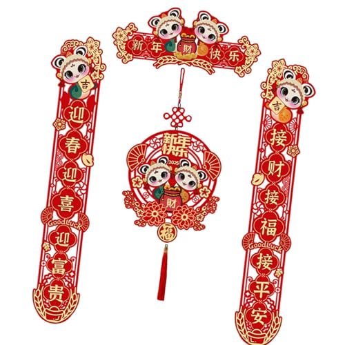 Oshhni Chinesische Neujahrspaare, Schlangenjahr-Dekor, Frühlingsfest-Paare, chinesische Neujahrsdekorationen, Frohes Neues Jahr Oshhni Chinesische Neujahrspaare, Schlangenjahr-Dekor, Frühlingsfest-Paare, chinesische Neujahrsdekorationen, Frohes Neues Jahr von Oshhni