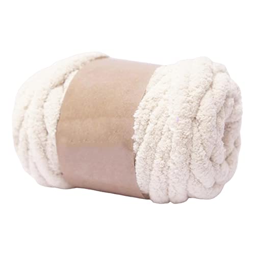Oshhni Dickes, klobiges Garn, Gewichtsgarn, Armstrickgarn, waschbar, häkeln, sperriges Garn, Jumbo-Schlauchgarn für gestrickte Decken, Matten, Gobelin, Beige Weiß Oshhni Dickes, klobiges Garn, Gewichtsgarn, Armstrickgarn, waschbar, häkeln, sperriges Garn, Jumbo-Schlauchgarn für gestrickte Decken, Matten, Gobelin, Beige Weiß von Oshhni