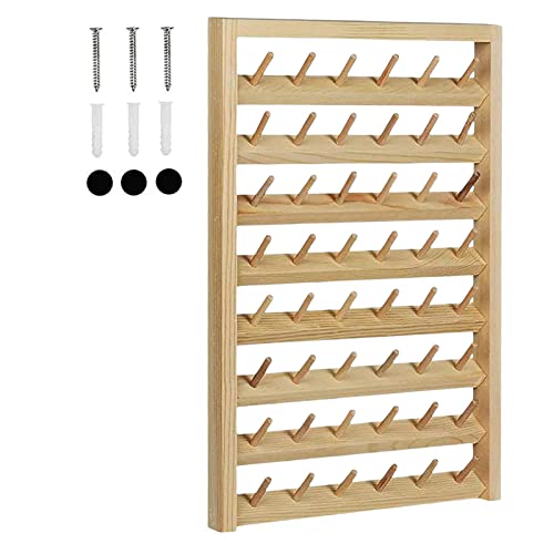 Fadenregal Wandbehang Kegelständer Spule 48 Spulen Regal Spulenständer Nähgarn Aufbewahrung für Garnrollen Schmuck hängende Schneider Fadenregal Wandbehang Kegelständer Spule 48 Spulen Regal Spulenständer Nähgarn Aufbewahrung für Garnrollen Schmuck hängende Schneider von Oshhni