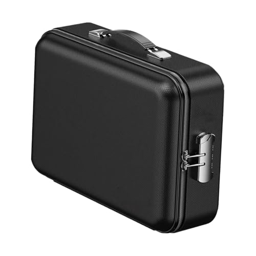 Oshhni Feuerfeste Dokumentenbox, Datei-Organizer, sichere Tasche, Hartschale mit Zahlenschloss für Wertsachen, Zertifikate, Reisebüro von Oshhni