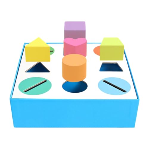 Oshhni Form-Farberkennungs-Matching-Puzzle, 9-Loch-Farbform-Sortierbox, Lernspielzeug Oshhni Form-Farberkennungs-Matching-Puzzle, 9-Loch-Farbform-Sortierbox, Lernspielzeug von Oshhni