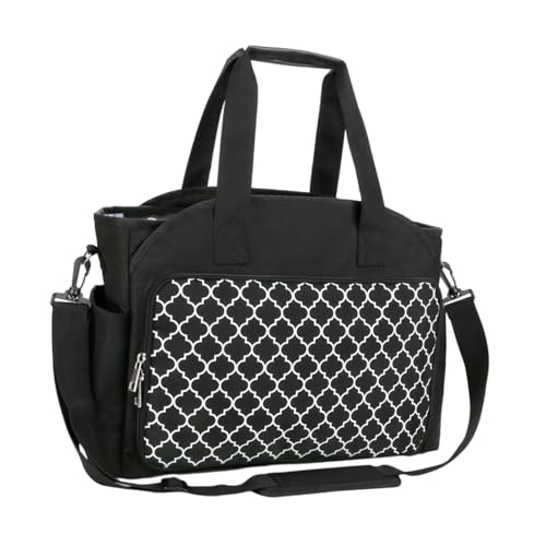 Oshhni Garn-Organizer-Tasche mit Schultergurt, Reiseetui mit großem Fassungsvermögen, Garnhalter, mehrere Taschen für Garnknäuel, Strickset, Schwarz Oshhni Garn-Organizer-Tasche mit Schultergurt, Reiseetui mit großem Fassungsvermögen, Garnhalter, mehrere Taschen für Garnknäuel, Strickset, Schwarz von Oshhni