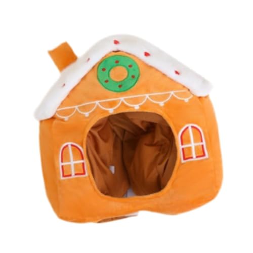 Oshhni Gingerbread House Plüschhut süßes Kostüm für Thanksgiving -Jubiläum Oshhni Gingerbread House Plüschhut süßes Kostüm für Thanksgiving -Jubiläum von Oshhni