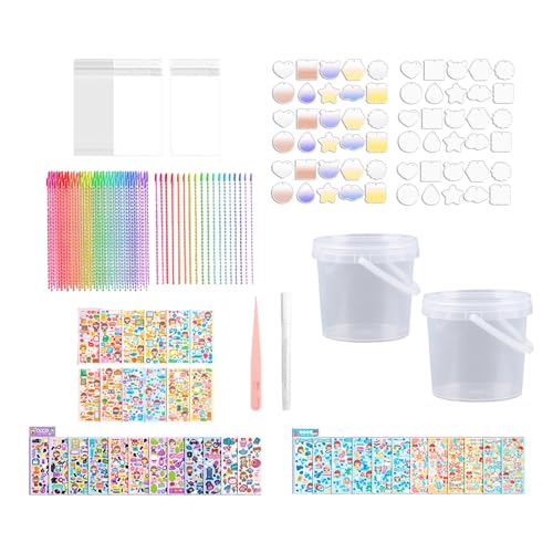 Oshhni GOO Kartenaufkleber, DIY-Set, DIY-Bastelset, Aktivitäten, Kinder, Schutztaschen, Deko-Set, buntes Guka-Herstellungsset, Menge 280 Oshhni GOO Kartenaufkleber, DIY-Set, DIY-Bastelset, Aktivitäten, Kinder, Schutztaschen, Deko-Set, buntes Guka-Herstellungsset, Menge 280 von Oshhni