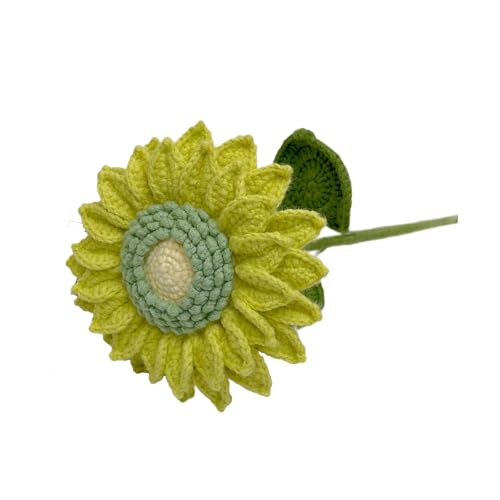 Oshhni Häkelblume DIY Craft Project Tragbares Blumenarrangement Home Decor Bouquet für Geburtstagsfeier -Büro -Abschlussgeschenk, Gelb Und Grün Oshhni Häkelblume DIY Craft Project Tragbares Blumenarrangement Home Decor Bouquet für Geburtstagsfeier -Büro -Abschlussgeschenk, Gelb Und Grün von Oshhni