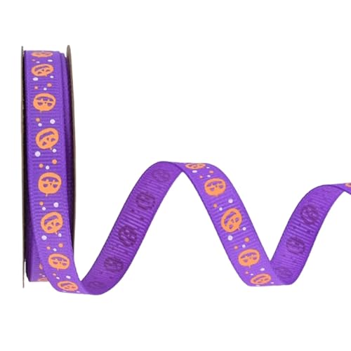 Oshhni Halloween-Band, Geschenkbox-Verpackungszubehör, Halloween-Dekoration, dekoratives Geschenkband für Heimwerkerarbeiten, Lila Oshhni Halloween-Band, Geschenkbox-Verpackungszubehör, Halloween-Dekoration, dekoratives Geschenkband für Heimwerkerarbeiten, Lila von Oshhni