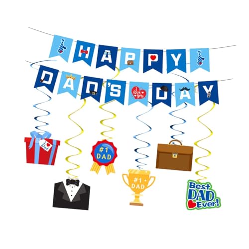 Oshhni Happy Day Banner Paper Crafts Home Decor Hanging Ornament für Café Holiday von Oshhni
