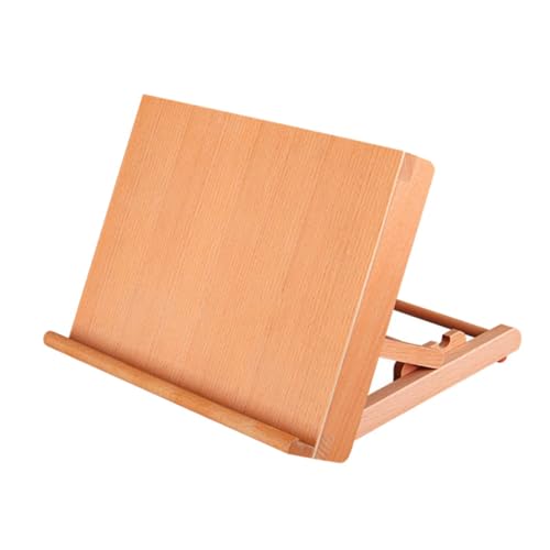 Oshhni Hölzerne Tischplatte Staffelei Klappkunst Eundel Desktop Einstellbare Winkelzeichnung und Skizzierbrett für Künstler Anfänger Erwachsene Oshhni Hölzerne Tischplatte Staffelei Klappkunst Eundel Desktop Einstellbare Winkelzeichnung und Skizzierbrett für Künstler Anfänger Erwachsene von Oshhni