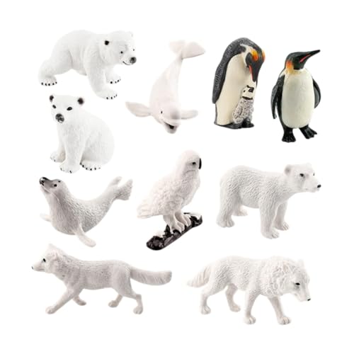 Oshhni Lebensechte arktische Tiere, Polartiere, arktische Tiere, Spielzeugfiguren-Set für Tischdekoration, Kindergeschenk, kognitives Spielzeug für Kinder, 10 Stück Oshhni Lebensechte arktische Tiere, Polartiere, arktische Tiere, Spielzeugfiguren-Set für Tischdekoration, Kindergeschenk, kognitives Spielzeug für Kinder, 10 Stück von Oshhni