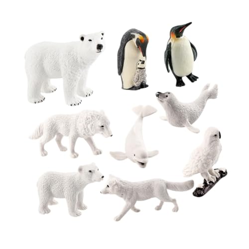Oshhni Lebensechte arktische Tiere, Polartiere, arktische Tiere, Spielzeugfiguren-Set für Tischdekoration, Kindergeschenk, kognitives Spielzeug für Kinder, 9 Stück Oshhni Lebensechte arktische Tiere, Polartiere, arktische Tiere, Spielzeugfiguren-Set für Tischdekoration, Kindergeschenk, kognitives Spielzeug für Kinder, 9 Stück von Oshhni