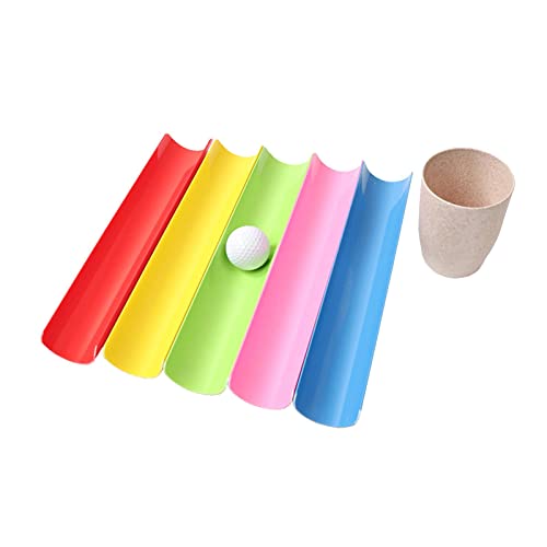 Oshhni Mehrere Farben Lieferspiel Aktives tragbares -förmige Nut Kinder Trainingsgeräte Kinder Outdoor-Spiele Set für Turnhalle ab 5 Jahren, M 5+Tasse+Ball+Tasche von Oshhni