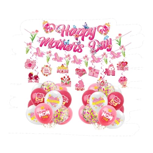 Oshhni Muttertagsthemen -Party -Dekorationen Muttertag Ballons Blumenpapierendekoration Kulisse der Mutter Day Ornament für Party Oshhni Muttertagsthemen -Party -Dekorationen Muttertag Ballons Blumenpapierendekoration Kulisse der Mutter Day Ornament für Party von Oshhni