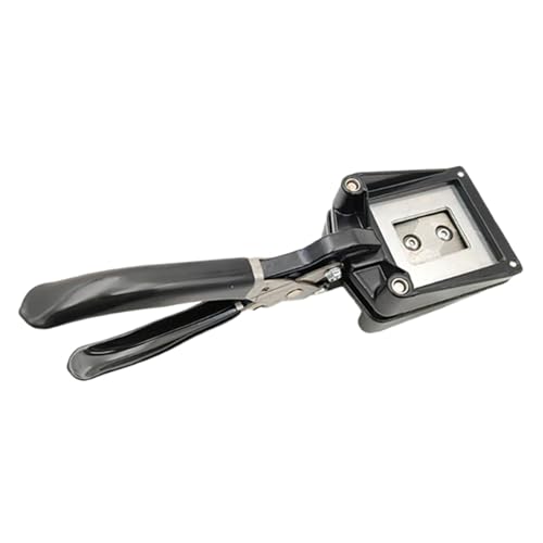 Oshhni Passfotoschneider, manueller Cutter Punch Tragbares Papierschneidewerkzeug Bildschneider für Papierhandwerk Familie Zuhause Öffentlichkeit, 3.2 Cm X 2.5 Cm von Oshhni