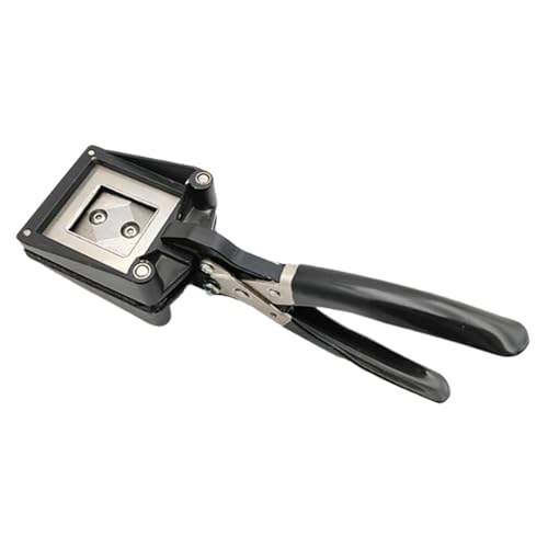 Oshhni Passfotoschneider, manueller Cutter Punch Tragbares Papierschneidewerkzeug Bildschneider für Papierhandwerk Familie Zuhause Öffentlichkeit, 3cmx4cm von Oshhni