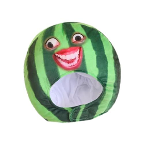 Oshhni Plüsch Kopfbedeckung Wassermelonenhut für Frauen Mädchen Schöne Cartoon Lustige Kopfbedeckung von Oshhni