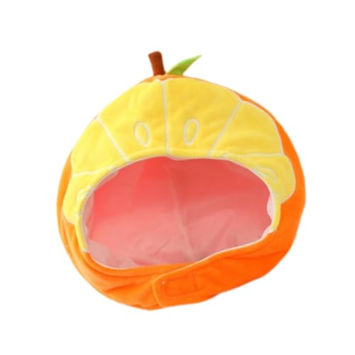 Oshhni Plüsch Kopfbedeckung Weicher Orange Hut für Rollenfestival Der Bühnenaufführung Oshhni Plüsch Kopfbedeckung Weicher Orange Hut für Rollenfestival Der Bühnenaufführung von Oshhni