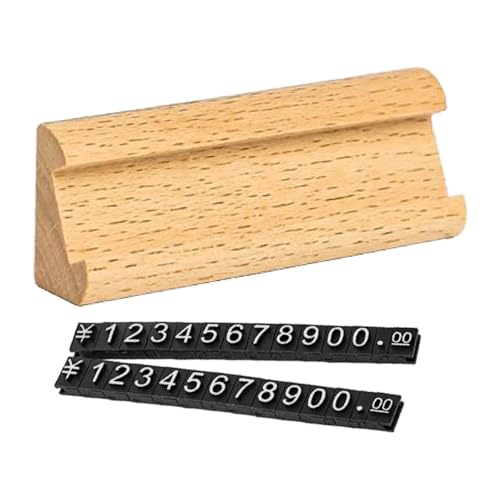 Oshhni Preisschilder, Verstellbarer Holzständer, Preisauszeichnung, Verkaufspreishalter, Holzständer, Etikett für Ringe, Supermarkt, Uhren, Büro, Hellgelb Silber Oshhni Preisschilder, Verstellbarer Holzständer, Preisauszeichnung, Verkaufspreishalter, Holzständer, Etikett für Ringe, Supermarkt, Uhren, Büro, Hellgelb Silber von Oshhni