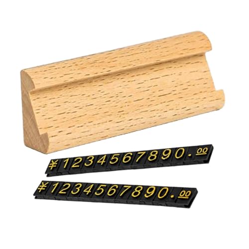 Oshhni Preisschilder, Verstellbarer Holzständer, Preisauszeichnung, Verkaufspreishalter, Holzständer, Etikett für Ringe, Supermarkt, Uhren, Büro, Hellgelbgold Oshhni Preisschilder, Verstellbarer Holzständer, Preisauszeichnung, Verkaufspreishalter, Holzständer, Etikett für Ringe, Supermarkt, Uhren, Büro, Hellgelbgold von Oshhni