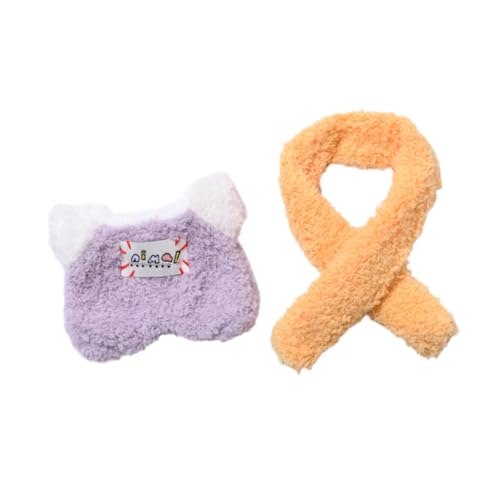 Oshhni Puppenoverall, DIY-Puppendekoration, handgefertigte Kleidung, Kostümzubehör für 15–17 cm große Puppen, Lila von Oshhni