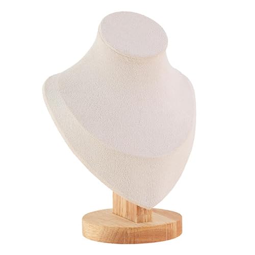 Oshhni Schmuck Display Mannequin Büste Anhänger Halter Ständer Holz Basis Kette Büste Ständer Halskette Ständer für Einzelhandelsgeschäfte Galerien, 8.5x14.7x17.8cm Oshhni Schmuck Display Mannequin Büste Anhänger Halter Ständer Holz Basis Kette Büste Ständer Halskette Ständer für Einzelhandelsgeschäfte Galerien, 8.5x14.7x17.8cm von Oshhni