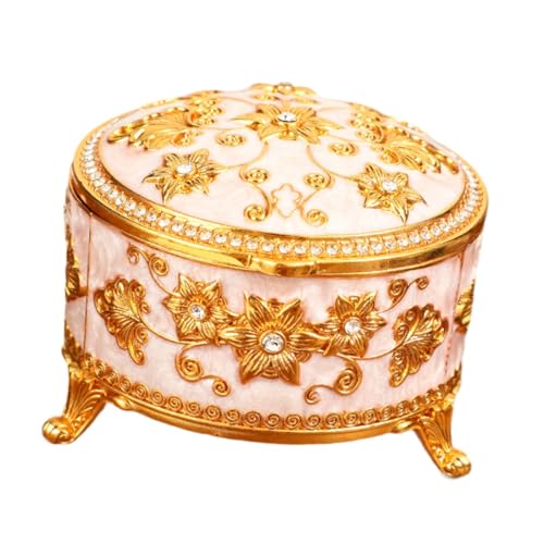 Oshhni Schmuckschatulle für Frauen, Aufbewahrungskoffer, tragbar, mit Deckel, Geschenke, vielseitiger Organizer, Zinklegierung, für Ohrringe, Tochter Oshhni Schmuckschatulle für Frauen, Aufbewahrungskoffer, tragbar, mit Deckel, Geschenke, vielseitiger Organizer, Zinklegierung, für Ohrringe, Tochter von Oshhni