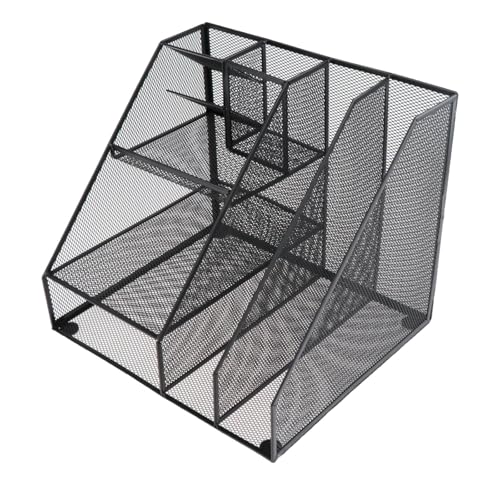 Oshhni Schreibtisch-Akten-Organizer, Akten-Aufbewahrungsregal, Metall, Bürobedarf, vertikales Aktenregal, Dokumentenhalter für Schule, Zuhause, Klassenzimmer, Style A Oshhni Schreibtisch-Akten-Organizer, Akten-Aufbewahrungsregal, Metall, Bürobedarf, vertikales Aktenregal, Dokumentenhalter für Schule, Zuhause, Klassenzimmer, Style A von Oshhni