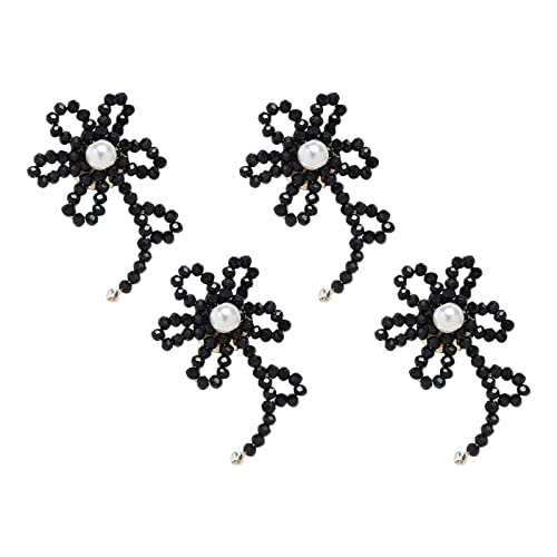 Oshhni Set mit Stickerei Perlen Zum Nähen, Basteln, Dekoration, DIY, Geformte Applikationen für Haarnadeln Und Kleidung, Schwarz Oshhni Set mit Stickerei Perlen Zum Nähen, Basteln, Dekoration, DIY, Geformte Applikationen für Haarnadeln Und Kleidung, Schwarz von Oshhni
