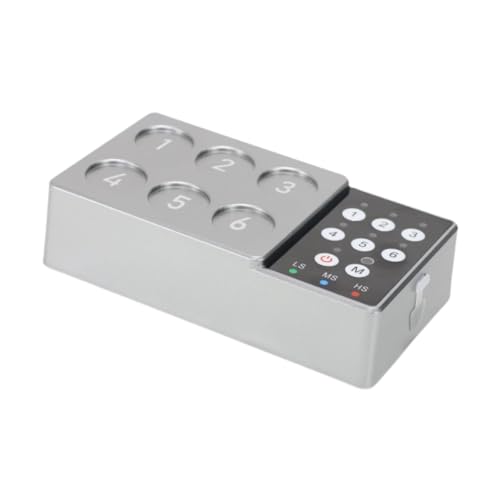 Oshhni Tintenmischer, Pigmentmischmaschine, 6 Löcher, elektrischer Nagellack-Wimpernkleber-Rührmischer für Acrylfarben, Grau Oshhni Tintenmischer, Pigmentmischmaschine, 6 Löcher, elektrischer Nagellack-Wimpernkleber-Rührmischer für Acrylfarben, Grau von Oshhni