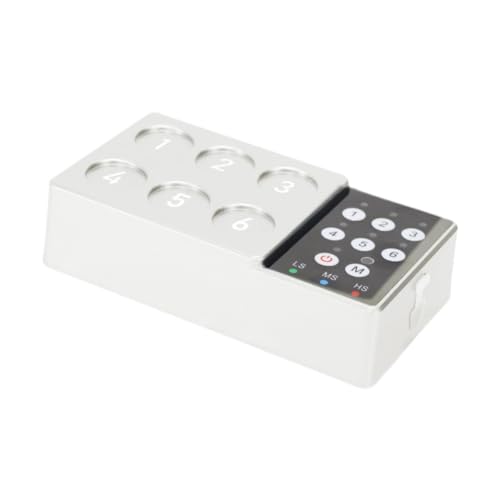 Oshhni Tintenmischer, Pigmentmischmaschine, 6 Löcher, elektrischer Nagellack-Wimpernkleber-Rührmischer für Acrylfarben, Splitter Oshhni Tintenmischer, Pigmentmischmaschine, 6 Löcher, elektrischer Nagellack-Wimpernkleber-Rührmischer für Acrylfarben, Splitter von Oshhni