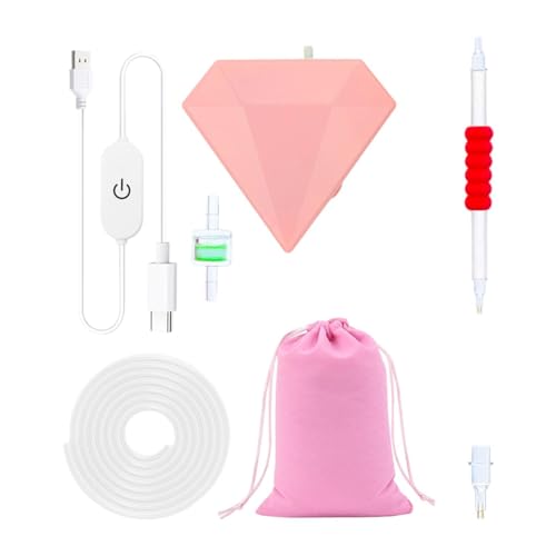 Oshhni Vakuum-Diamant-Kunststift, elektrischer Vakuum-Diamant-Punktstift, Kunsthandwerk, kompakte Starter, wiederaufladbar, Malzubehör, Werkzeuge zum, Rosa Oshhni Vakuum-Diamant-Kunststift, elektrischer Vakuum-Diamant-Punktstift, Kunsthandwerk, kompakte Starter, wiederaufladbar, Malzubehör, Werkzeuge zum, Rosa von Oshhni