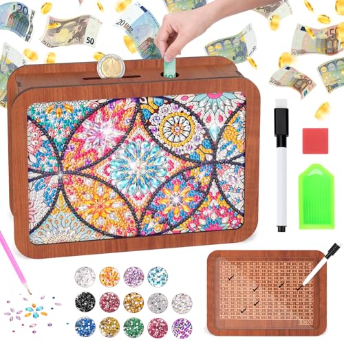 Geschenk Mädchen 6 9 7 10 Jahre: Diamond Painting Spardose Bastelset Kinder ab 6-8-5 Jahre Basteln Mädchen Geschenke 7 8 11 Jahren Spardose Holz mit Zähler 5000€ Sparchallenge für Teenager Erwachsene Geschenk Mädchen 6 9 7 10 Jahre: Diamond Painting Spardose Bastelset Kinder ab 6-8-5 Jahre Basteln Mädchen Geschenke 7 8 11 Jahren Spardose Holz mit Zähler 5000€ Sparchallenge für Teenager Erwachsene von Osikay