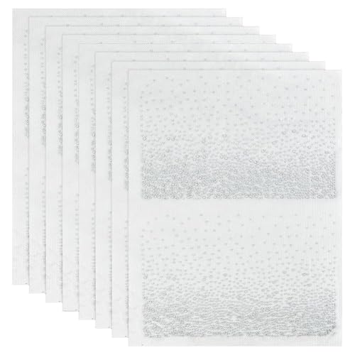 Osmond Bügeln auf Kristall-Transfer-Patches 8 Blätter Flache Runde Strass-Patches Zur Verzierung von Osmond