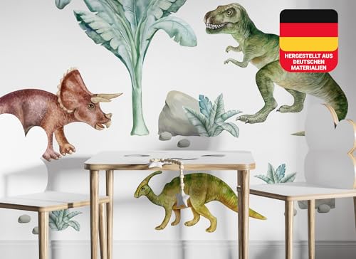 Osomhome Dino Wandtattoo Dinosaurier (150x120cm) | Wandtattoo Kinderzimmer Mädchen & Junge | Wandsticker Dinosaurier | Dino Deco Kinderzimmer Babyzimmer | Wandsticker & Wanddeko | Wall Stickers os3300 von Osomhome