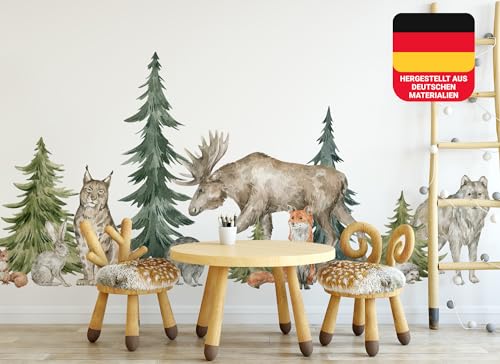 Osomhome Wandtattoo Kinderzimmer Mädchen & Junge: Wald (240x110cm) | Kinderzimmer & Babyzimmer Deko | Wandsticker & Wanddeko Kinderzimmer | Wandaufkleber Kinderzimmer Wall Stickers ms3642 von Osomhome