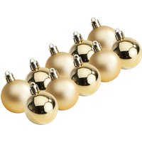 Weihnachtskugeln aus Kunststoff, 10 Stück, Ø 4,4 cm - Gold Weihnachtskugeln aus Kunststoff, 10 Stück, Ø 4,4 cm - Gold von Othmar Decorations