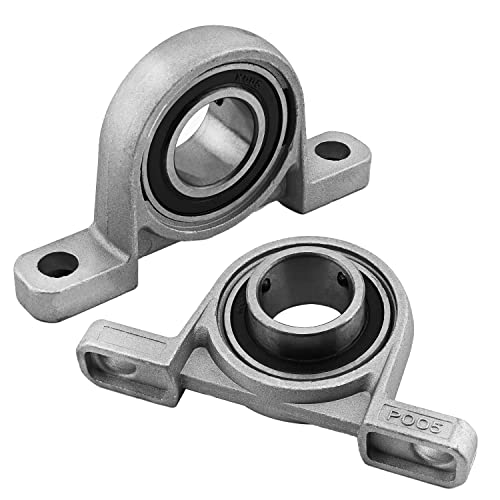 Othmro 2 Stück KP005 Kugellager, 2,5 cm Bohrungsdurchmesser Ball montiert Flansch Stehblock Einsatz Lager, Lagerstahl und Gusseisen Set Schraubverschluss Selbstausrichtungslager Othmro 2 Stück KP005 Kugellager, 2,5 cm Bohrungsdurchmesser Ball montiert Flansch Stehblock Einsatz Lager, Lagerstahl und Gusseisen Set Schraubverschluss Selbstausrichtungslager von Othmro