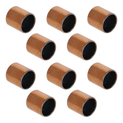 Othmro Gleitlager 12 mm Bohrung x 14 mm Außendurchmesser x 15 mm Länge, Gleitlager gewickelt, öllose Buchsen, 10 Stück von Othmro