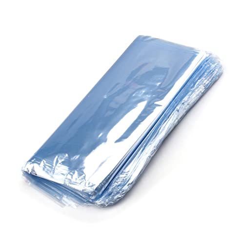 Othmro Schrumpfbeutel, PVC-Schrumpfbeutel, 16 x 30 cm, Schrumpffolie, industrielle Verpackung, Versiegelungsbeutel, Hellblau, 200 Stück von Othmro