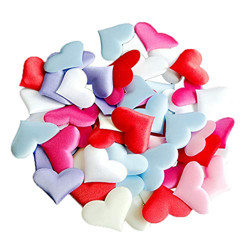 Ototon Konfetti Herzen aus Stoff 3D Konfetti Mehrfarbig Dekoration für Party Geburtstag Hochzeit Farbe zufällig 3,3 cm 100 Stück Ototon Konfetti Herzen aus Stoff 3D Konfetti Mehrfarbig Dekoration für Party Geburtstag Hochzeit Farbe zufällig 3,3 cm 100 Stück von Ototon