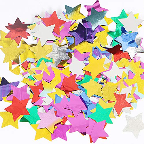 Ototon Tisch-Konfetti aus Papier Stern Konfetti glitzernd Mehrfarbig Zubehör für Dekoration von Party Geburtstag und Hochzeit Party Ototon Tisch-Konfetti aus Papier Stern Konfetti glitzernd Mehrfarbig Zubehör für Dekoration von Party Geburtstag und Hochzeit Party von Ototon