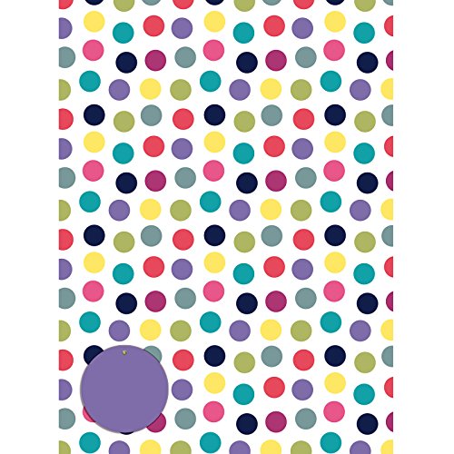 Bunte Punkte - Colourful Spots - Geschenkpapier mit Anhänger von Otter House
