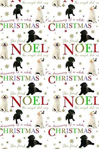 Geschenkpapier Weihnachten - Labrador Christmas Wishes von Otter House