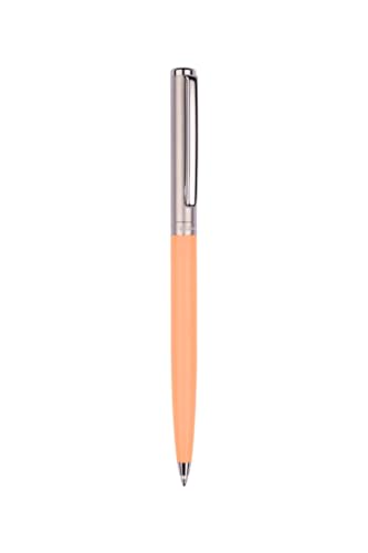 Otto Hutt Design 01 Kugelschreiber Matt Apricot, mit Schaft matt lackiert, Beschlagteile Messing satiniert, zusätzlich Ruthenium beschichtet, 001-11741 von Otto Hutt