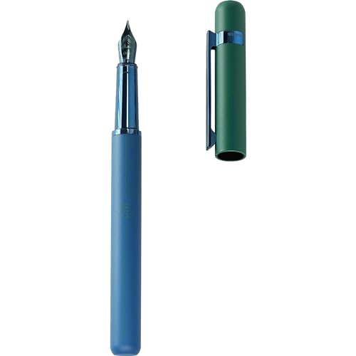 Otto Hutt Design 03 Füllfederhalter Blau-Grün, mit Schaft und Kappe matt aus Messing, Beschlagteile blau anodisiert, Stahlfeder, Federstärke: F, 028-11679 Otto Hutt Design 03 Füllfederhalter Blau-Grün, mit Schaft und Kappe matt aus Messing, Beschlagteile blau anodisiert, Stahlfeder, Federstärke: F, 028-11679 von Otto Hutt