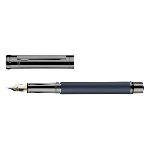 Otto Hutt Design 04 Füllfederhalter Blau, mit Schaft matt lackiert, Beschlagteile und Kappenhülsen Messing satiniert, zusätzlich Ruthenium beschichtet, Stahlfeder, Federstärke: M, 018-11629 Otto Hutt Design 04 Füllfederhalter Blau, mit Schaft matt lackiert, Beschlagteile und Kappenhülsen Messing satiniert, zusätzlich Ruthenium beschichtet, Stahlfeder, Federstärke: M, 018-11629 von Otto Hutt