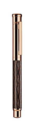 Otto Hutt Design 04 Füllfederhalter Schwarz, mit Schaft Roségold beschichtet und Wellen-Guilloche, Kappe und Beschlagteile glanz Roségold beschichtet, Stahlfeder, Federstärke: EF, 038-16450 Otto Hutt Design 04 Füllfederhalter Schwarz, mit Schaft Roségold beschichtet und Wellen-Guilloche, Kappe und Beschlagteile glanz Roségold beschichtet, Stahlfeder, Federstärke: EF, 038-16450 von Otto Hutt